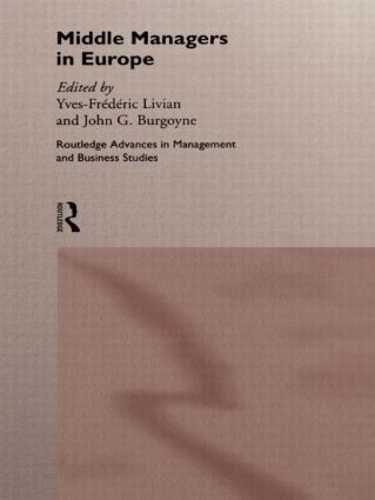 Паперова книга «Middle Managers In Europe» - фото №1
