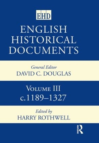 Бумажная книга «English Historical Documents: Volume 3 1189-1327» - фото №1