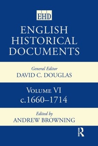 Бумажная книга «English Historical Documents: Volume 6 1660-1714» - фото №1