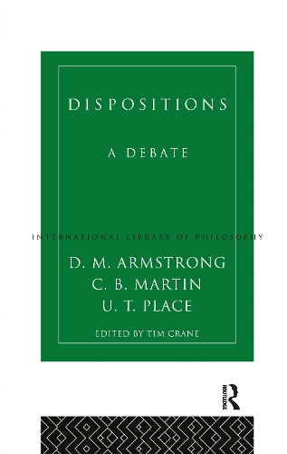 Паперова книга «Dispositions: A Debate», авторів К.Б. Мартін, Д.М. Армстронг, У.Т. Плейс - фото №1