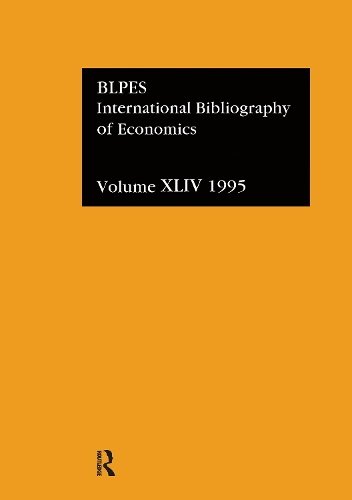 Паперова книга «IBSS: Economics: 1995 Vol 44» - фото №1