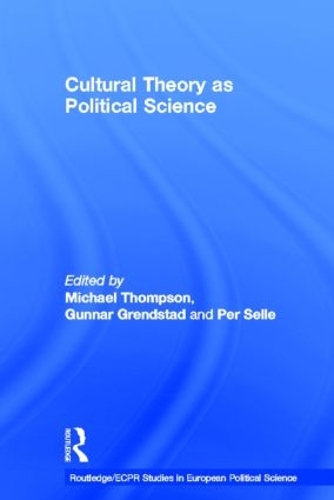 Бумажная книга «Cultural Theory as Political Science» - фото №1