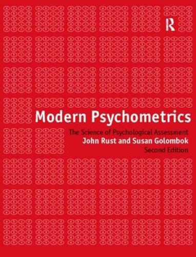 Паперова книга «Modern Psychometrics», авторів Джон Раст, Сьюзен Голомбок - фото №1