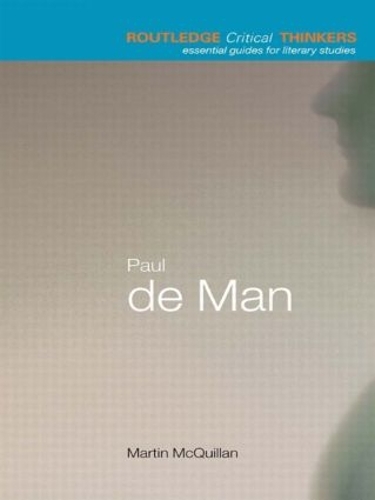 Бумажная книга «Paul de Man», автор Мартин Маккуильян - фото №1