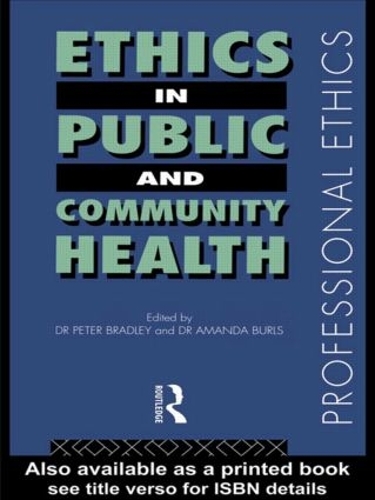 Паперова книга «Ethics in Public and Community Health» - фото №1