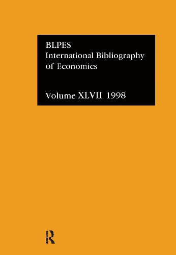 Паперова книга «IBSS: Economics: 1998», автор Британська бібліотека політичних та економічних наук - фото №1
