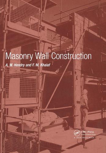 Паперова книга «Masonry Wall Construction», автор А.В. Гендрі - фото №1