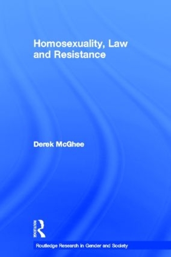 Бумажная книга «Homosexuality, Law and Resistance», автор Дерек МакГи - фото №1