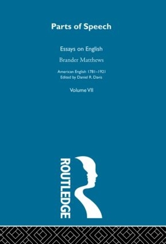 Паперова книга «Parts Of Speech:Essays English», автор Брандер Метьюз - фото №1