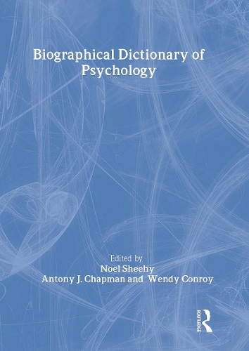 Бумажная книга «Biographical Dictionary of Psychology» - фото №1