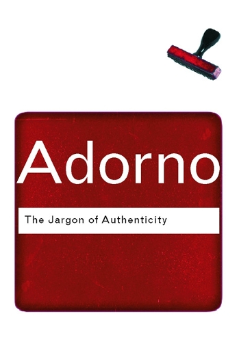 Бумажная книга «The Jargon of Authenticity», автор Теодор Адорно - фото №1