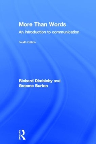 Бумажная книга «More Than Words: An Introduction to Communication», авторов Грэм Бартон, Ричард Димблби - фото №1