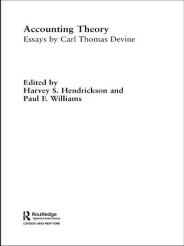 Бумажная книга «Accounting Theory: Essays by Carl Thomas Devine» - фото №1