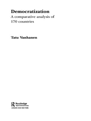Бумажная книга «Democratization: A Comparative Analysis of 170 Countries», автор Тату Ванханен - фото №1