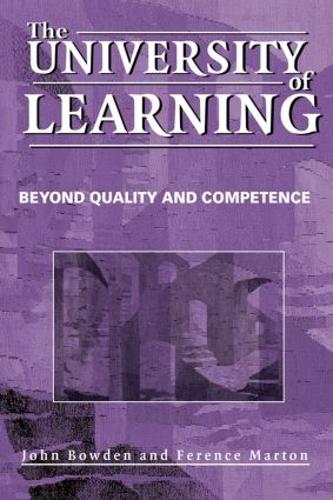 Бумажная книга «The University of Learning: Beyond Quality and Competence», авторов Ференс Мартон, Джон Боуден - фото №1