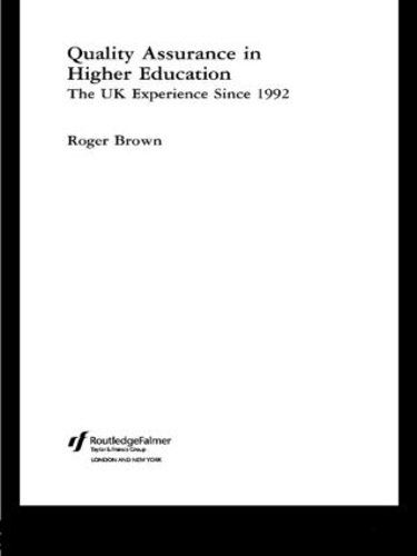 Бумажная книга «Quality Assurance in Higher Education: The UK Experience Since 1992», автор Роджер Браун - фото №1
