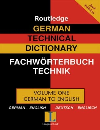 Бумажная книга «German Technical Dictionary (Volume 1)» - фото №1