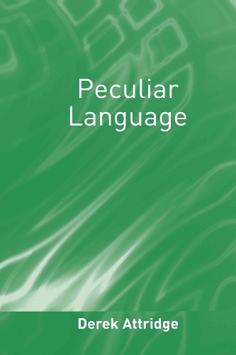 Бумажная книга «Peculiar Language», автор Дерек Эттридж - фото №1