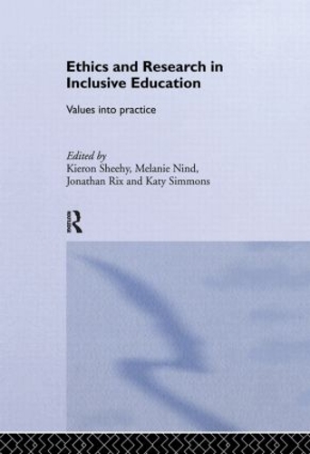 Паперова книга «Ethics and Research in Inclusive Education: Values into practice» - фото №1