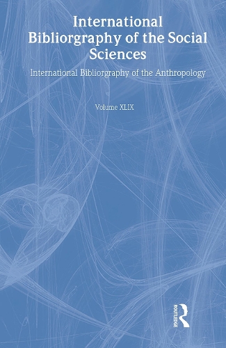 Бумажная книга «IBSS: Anthropology: 2003 Vol.49» - фото №1