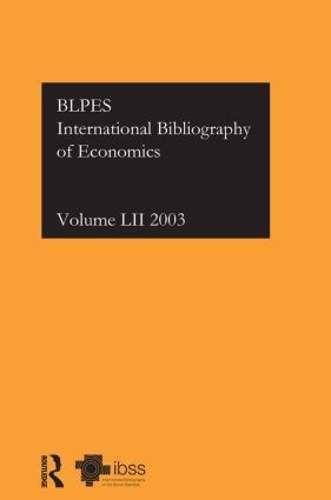 Паперова книга «IBSS: Economics: 2003 Vol.52» - фото №1