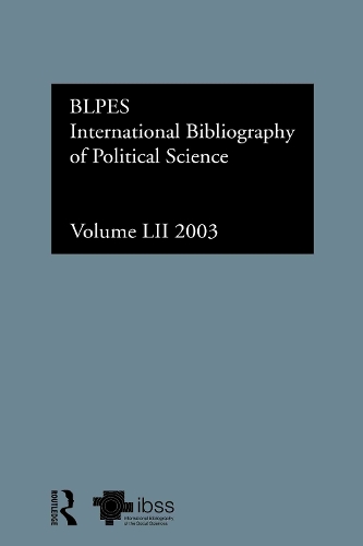 Паперова книга «IBSS: Political Science: 2003 Vol.52» - фото №1