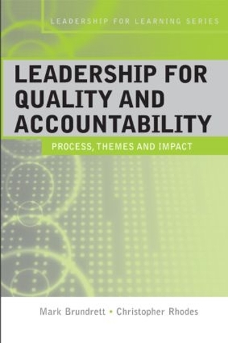Бумажная книга «Leadership for Quality and Accountability in Education», авторов Кристофер Родс, Марк Брундретт - фото №1