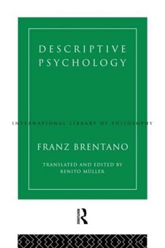 Паперова книга «Descriptive Psychology», автор Франц Брентано - фото №1