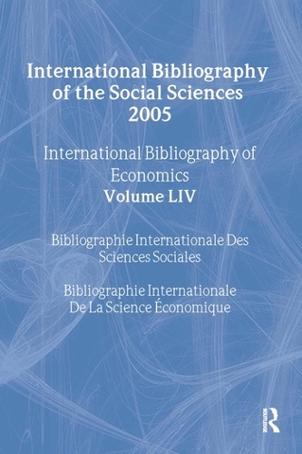 Паперова книга «IBSS: Economics: 2005 Vol.54: International Bibliography of the Social Sciences» - фото №1