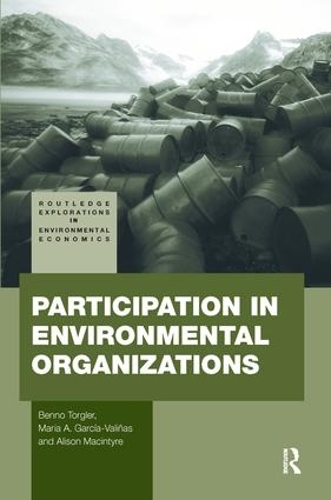 Паперова книга «Participation in Environmental Organizations», авторів Елісон Макінтайр, Бенно Торглер, Марія А. Гарсія-Валіньяс - фото №1