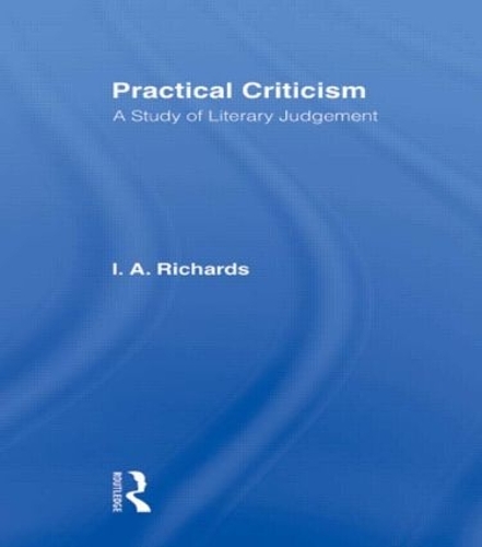 Бумажная книга «Practical Criticism        V 4» - фото №1