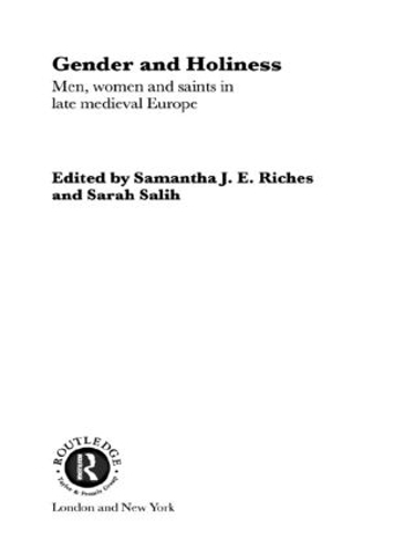 Бумажная книга «Gender and Holiness: Men, Women and Saints in Late Medieval Europe» - фото №1