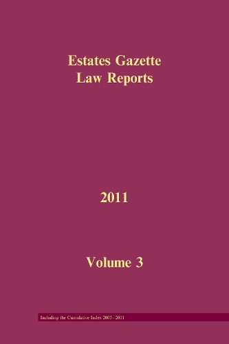 Бумажная книга «EGLR 2011 Volume 3 and Cumulative Index» - фото №1