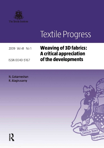 Бумажная книга «Weaving of 3D Fabrics: A Critical Appreciation of the Developments» - фото №1