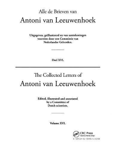 Паперова книга «The Collected Letters of Antoni Van Leeuwenhoek - Volume 16» - фото №1