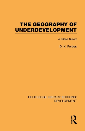 Бумажная книга «The Geography of Underdevelopment: A Critical Survey», автор Дин Форбс - фото №1