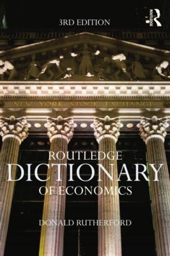 Бумажная книга «Routledge Dictionary of Economics», автор Дональд Резерфорд - фото №1