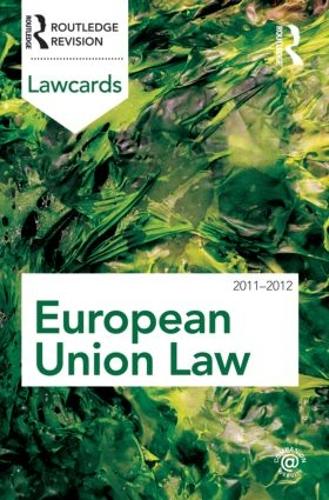 Бумажная книга «European Union Lawcards 2011-2012», автор Раутледж - фото №1