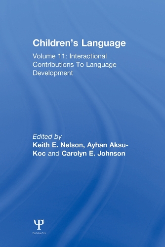 Бумажная книга «Children's Language: Volume 11: Interactional Contributions To Language Development» - фото №1