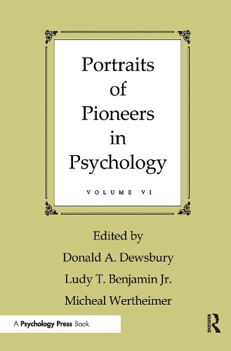 Паперова книга «Portraits of Pioneers in Psychology: Volume VI» - фото №1