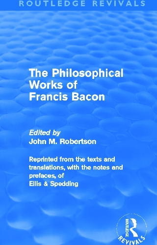 Паперова книга «The Philosophical Works of Francis Bacon» - фото №1