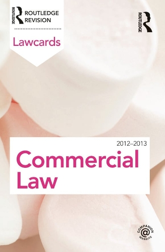 Бумажная книга «Commercial Lawcards 2012-2013» - фото №1