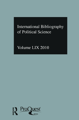 Бумажная книга «IBSS: Political Science: 2010 Vol.59: International Bibliography of the Social Sciences» - фото №1