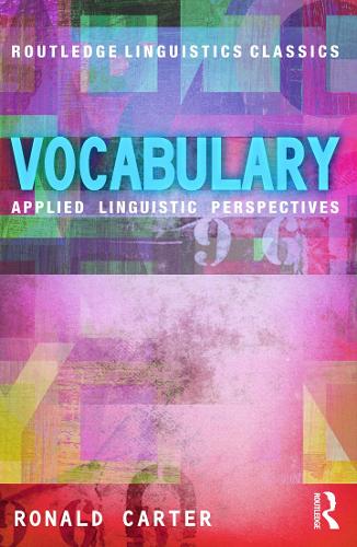Паперова книга «Vocabulary: Applied Linguistic Perspectives», автор Рональд Картер - фото №1