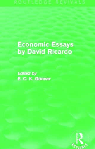 Паперова книга «Economic Essays by David Ricardo (Routledge Revivals)» - фото №1