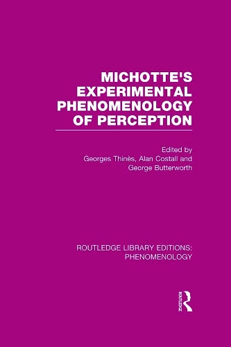 Бумажная книга «Michotte's Experimental Phenomenology of Perception» - фото №1