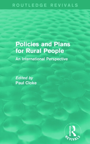 Бумажная книга «Policies and Plans for Rural People (Routledge Revivals): An International Perspective» - фото №1