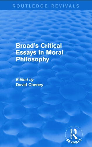 Бумажная книга «Broad's Critical Essays in Moral Philosophy (Routledge Revivals)» - фото №1
