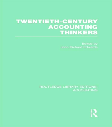 Бумажная книга «Twentieth Century Accounting Thinkers (RLE Accounting)» - фото №1