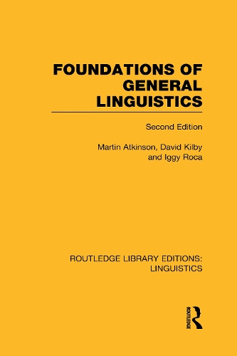 Бумажная книга «Foundations of General Linguistics», авторов Дэвид Килби, Мартин Аткинсон - фото №1
